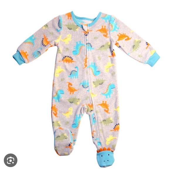 Absorba Kids' 2-pack Fleece Blanket Sleeper Dinosaurs 🦕 🦖12M - Picture 7 of 8